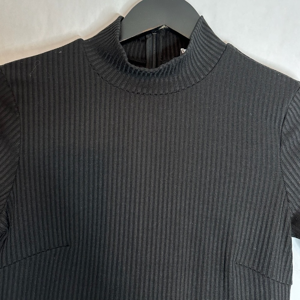 Princess Polly Kehlanae Ribbed Mini Dress in Black Mock Neck Size US 2 - Picture 11 of 15